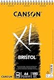 CANSON XL, Bristol Papier, sehr glattes Papier, 180 g/m², an der kurzen Seite spiralgebundener...