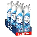 Febreze Lufterfrischer Spray Aprilfrisch, 6 × 185 ml, 2-in-1 Geruchsbekämpfung & Lang Anhaltende...