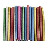 Heißkleber s 30 Stück 7 mm farbiger Schmelzkleber mit Glitzer für Bastelreparatur schnelle...