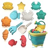HomeMall Strandspielzeug für Kinder - Sandspielzeug Set enthält zusammenklappbare Sandeimer...