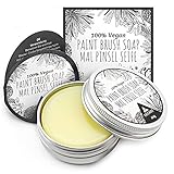 Tritart Pinselreiniger für Acrylfarbe und Aquarell - Künstlerseife und Malpinsel Reiniger | 40g...