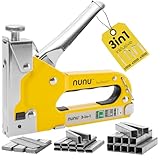 Rapid NUNU 3-in-1 Handtacker, Set mit 3.000 Klammern und Nägel, Tacker für Holz, DIY-Tackerpistole...