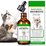 Natürliche Antibiotika für Katzen, 60 ml Katzenantibiotika für Infektion, Unterstützt das...