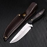 TIMKOSS Messer feststehend Fulltang Outdoor Messer mit Holster, Perfektes Bushcraft Gürtelmesser...