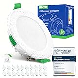HOMEOW 20er Set LED Einbaustrahler 230V Dimmbar, Led Spots 68mm - 80mm Lochmaß, IP44 Einbaustrahler...