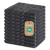 Lavea 10er Set Seiftuch 30x30 cm – Hochwertige Gästehandtücher 30x30 aus 100% Baumwolle,...