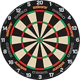 Unicorn Eclipse Ultra 2.0 Profi-Dartscheibe | Venom Black Razor Spider | Hochsichtbare horizontale...