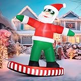 Joiedomi 1,80 m hohe aufblasbare Weihnachtsdekoration für den Außenbereich, aufblasbarer...