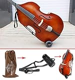 Yinfente Tragbare Bassgitarre mit Rollen für 1/10-4/4 Kontrabass