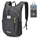 SKYSPER Rucksack Herren 10L Klein Wanderrucksack Faltbarer Tagesrucksack Daypack für Wandern...