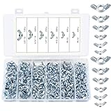 175 Stk Flügelmuttern Set, Schmetterling Flügelmuttern, Schmetterlingsmuttern Sortiment Set, SAE...