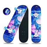 31 x 8 Zoll Komplettes Cruiser Skateboard für Anfänger - 8-Lagiges Ahornholz, ABEC-11 Kugellager,...