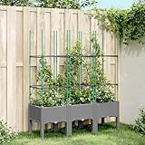 Homgoday Pflanzkübel mit Rankgitter, Pflanzkasten mit Spalier, Blumenkübel mit Gartenspalier,...