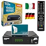 Telefunken TFKS2000 Original Tivusat HD Satelliten-Receiver inkl. aktivierter Tivùsat HD-Karte Full...