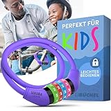 Büchel Fahrradschloss Kinder I Farbenfroh und ohne Schlüssel I Zahlenschloss fahrrad, fahrrad...