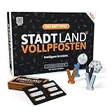 DENKRIESEN Stadt Land Vollpfosten® Das Brettspiel | Grundspiel | Ab 12 Jahren | 4-12 Spieler |...