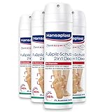 Hansaplast Fußpilz-Schutz 2in1 Deo 4er Pack (150 ml), antibakterielles Fußdeo mit 48h Schutz vor...