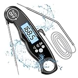 CIRYCASE Fleischthermometer Digital, Sofort Ablesbares Bratenthermometer Grillthermometer, Externe...