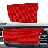 FINMOKAL Mittelkonsole Co-Pilot Armaturenbrett-Abdeckung Rot Carbon für Honda Fit 2020+ RHD