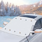 Frontscheibenabdeckung Winter Auto Windschutzscheibe Abdeckung, Scheibenabdeckung Auto...
