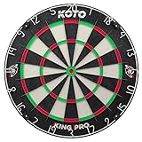 KOTO – King Pro Dartscheibe, Offizielle Turniermaße, dartscheibe steeldart, rotierender...