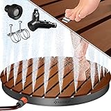 KESSER® Gartendusche Bodendusche Außendusche Saunadusche Campingdusche Ø 70 cm Rund...