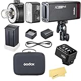 Godox AD200 Pro II 2.4G Taschenblitz mit X3C-Blitzauslöser für Canon-Kameras, 500 Blitze mit...