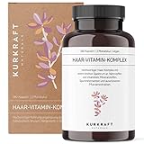 Kurkraft Haar Vitamine - 180 vegane Kapseln - Komplex für Haare, Haut & Nägel - Hochdosiert -...