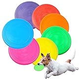 Kaimeilai 7 PCS Hunde Scheiben, Silikon Hundefrisbee Dog Frisbee Disc Soft Rubber Disc, Fliegende...
