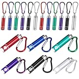 Kssvzz 18 Stück Mini Taschenlampe Schlüsselanhänger, Mehrfarbige Aluminium-Taschenlampe für...