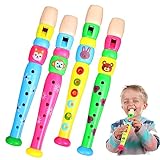 UPKOCH 4Stücke Flöten Farbenfrohe Blockflöten Für Musikbildung Für Vorschulkinder Und Anfänger...