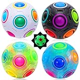EOGRFW Regenbogenball,4 Stück Regenbogen Ball,Magic Ball Rainbow Ball,3D Puzzle...