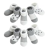 Rakiuty Baby Socken Baumwolle,Wintersocken Baby,Dicke Stoppersocken Kinder,Baby Socken Frottee,Baby...