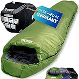 EXPLORER® GRÖNLAND Schlafsack -23°C -5°C [350GSM] 3-4 Jahreszeiten Winter Mumienschlafsack...