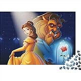 Beauty and Beast Puzzle 300 Teile,Puzzle Für Erwachsene, Impossible Puzzle, Geschicklichkeitsspiel...