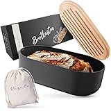 Vezato Brotbox – Nachhaltiger Brotkasten für lange Frische – Extra großer Brotkorb mit...