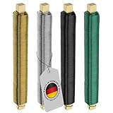 ECENCE 4er Set Blumendraht verzinkt, 0,65mm Basteldraht, Wickeldraht lose auf Holzwickel zur...
