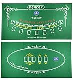 Game Room Heroes Tabletop Casino Filz-Layout für Texas Holdem Poker und Blackjack – Premium...