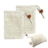 2 Stück Seifensäckchen Sisal Seifenbeutel, Natürliches Seifenbeutel Feste Seife Seifenbeutel...