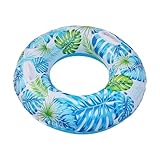 Schwimmring für Kinderbecken, aufblasbarer Schwimmring | Kinderschwimmer für Poolblatt-Druckdesign...