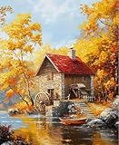 FanZheZhe Kreuzstich Set Vorgedruckt,11Ct Sticken Set Erwachsene,Stickbilder Vorgedruckt Kreuzstich...