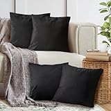 4er Set Sofakissen mit Füllung und Bezug 45x45cm weiche Kissenhülle mit Dekokissen Couchkissen...