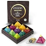 Creano Premium Bio Kräutertee Geschenkset „ORGANIC HERBAL TEA“ - 9 Pyramiden-Teebeutel in 9...