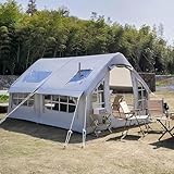 Sweet taize Aufblasbares Zelt für Camping mit Luftpumpe, großes Familien-Camping-Tunnelzelt für...