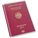Gentle North 2 x Reisepasshülle (13,5 x 19 cm) transparent - Passport Cover für den NEUEN...