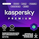 Kaspersky Premium Total Security 2024 | 10 Geräte | 1 Jahr | Anti-Phishing und Firewall |...