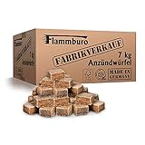 FLAMMBURO (7 kg Ökologische Anzündwürfel vom Deutschen Hersteller, Grillanzünder,...