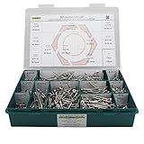 Sortiment Edelstahl A2 Schrauben, Durchmesser 4,0 mm, 855 Teile ; Holzschrauben/Spanplattenschrauben...