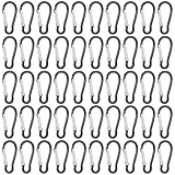 200 Stück Aluminium-Karabiner, kleine D-förmige Clips, federbelastete...