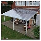 Qulamrdk Polycarbonat UV Dachplatten Gewächshaus Platten Stegplatten, Stoßfestes Transparente PC...